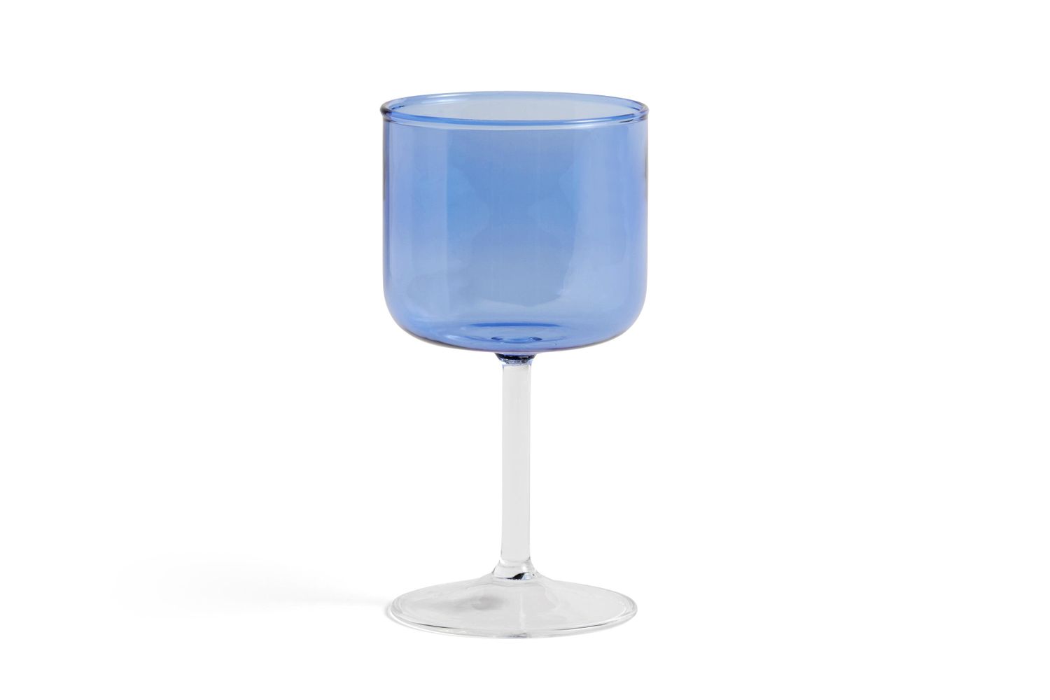 Tint vinglas, sæt af 2 - Blue and clear